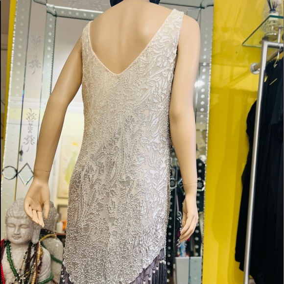 MONTAGE By MON CHERI Maxi Night Gown Size 16 Sleeveless 100% Silk - Picture 12 of 17